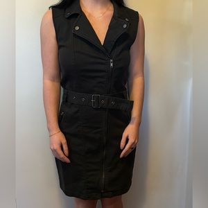 Moto style mini dress